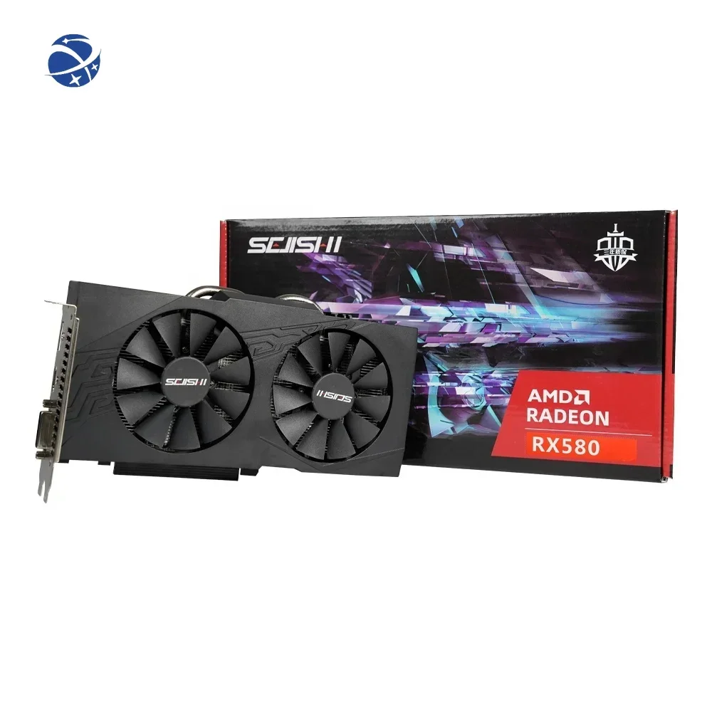 

SEJISHI RX580 8G PC Gaming 2048SP GPU Desktops Computer Placa De Video Envio Gratis AMD Radeon Graphics Card RX580 8GB