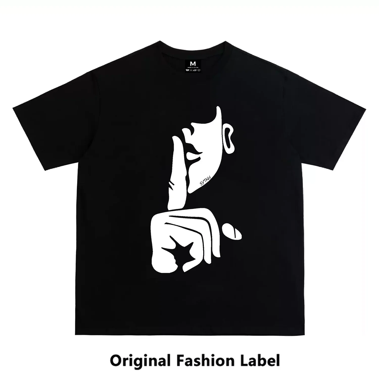 Unisex Retro American-Style Graphic T-Shirt – Niche Design, Portrait Print, Loose Fit, Versatile Short-Sleeve Tee for Couples