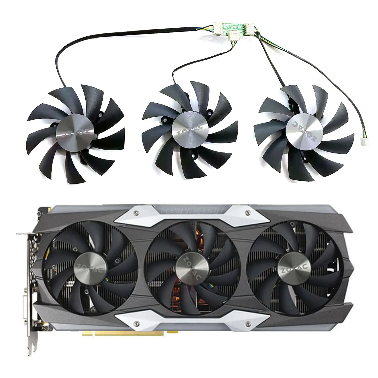 

Brand new for ZOTAC GeForce GTX1080ti AMP New product! Extreme Core Edition graphics card 85MM 4PIN GA92S2U GPU replacement fan