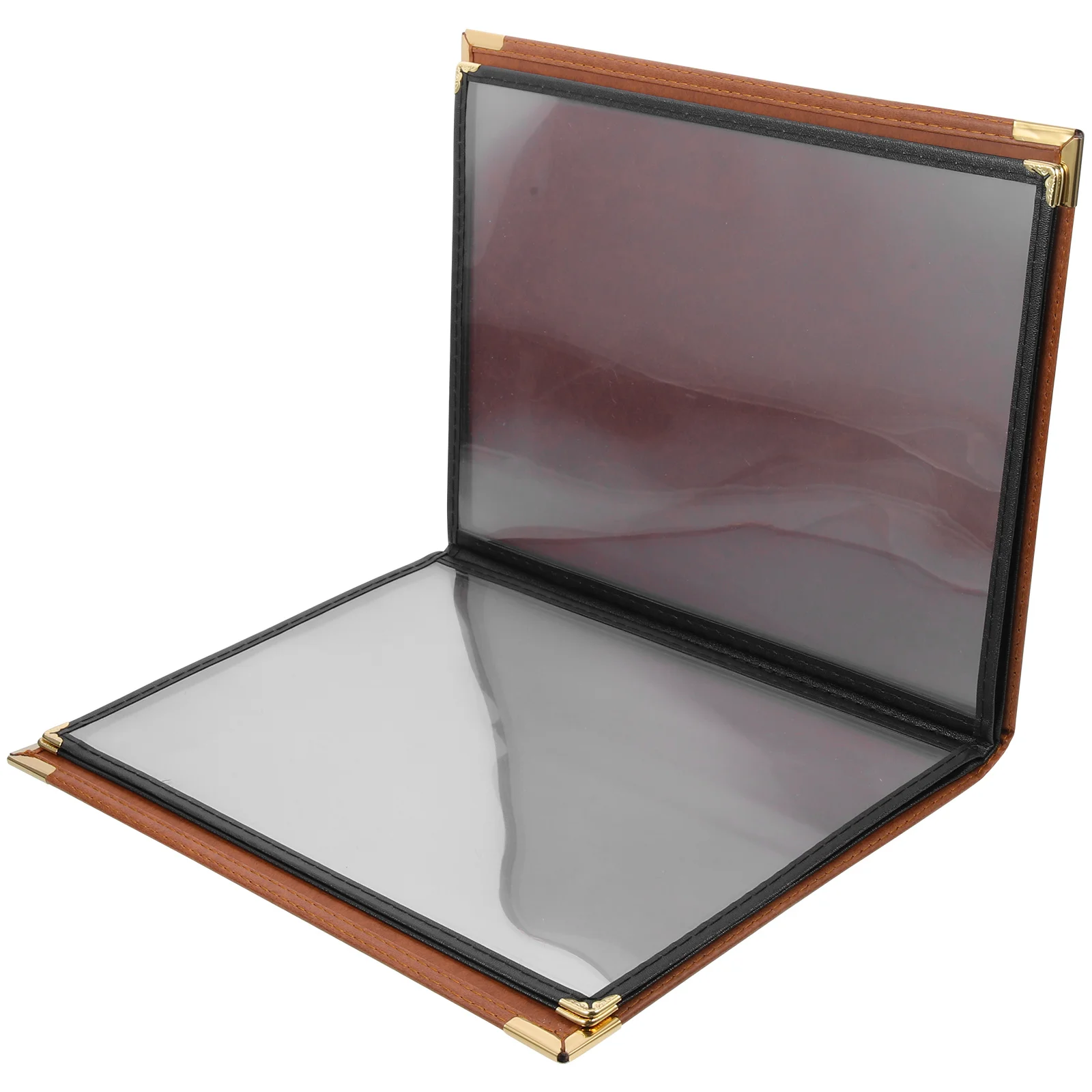 غطاء القائمة لمطعم بولي كلوريد الفينيل حامل شفاف سهل وصفة كتاب الموثق كم منظم إمدادات بار المطبخ