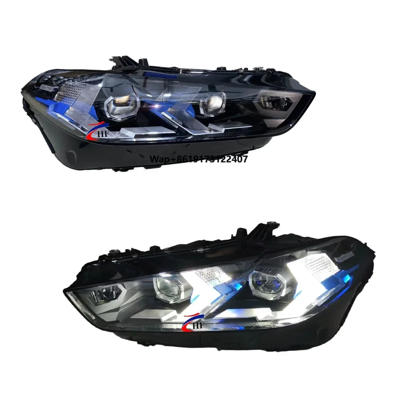 

GO5 G06 G18 G19 LED Headlights Car Lighting System with Turning Assist Lighting Blue Panel Suitable for X5 X6 2023-2025