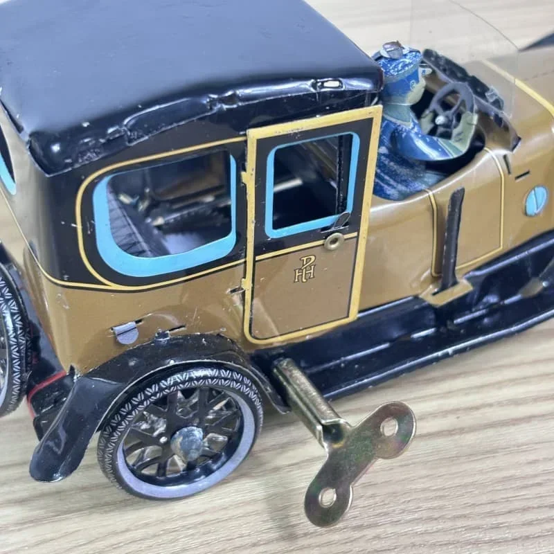 Voitures vintage en étain métallique, jouet à remonter, figurine mécanique espagnole, modèle de Collection pour adultes, cadeau d'anniversaire rétro pour enfants