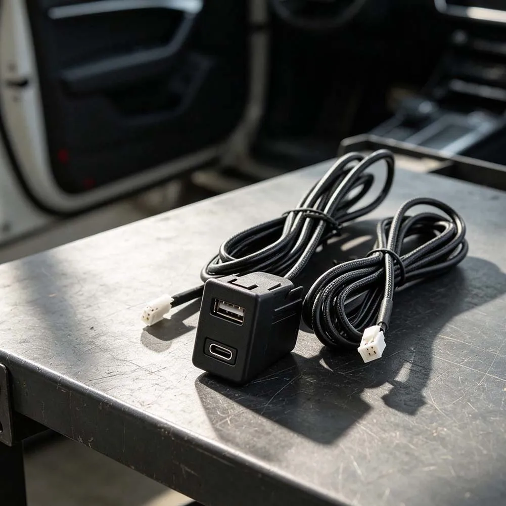 145cm Extension for cable Adapter for Car Dash Mount and Ports Ideal for Various Automotive Applications 145cm