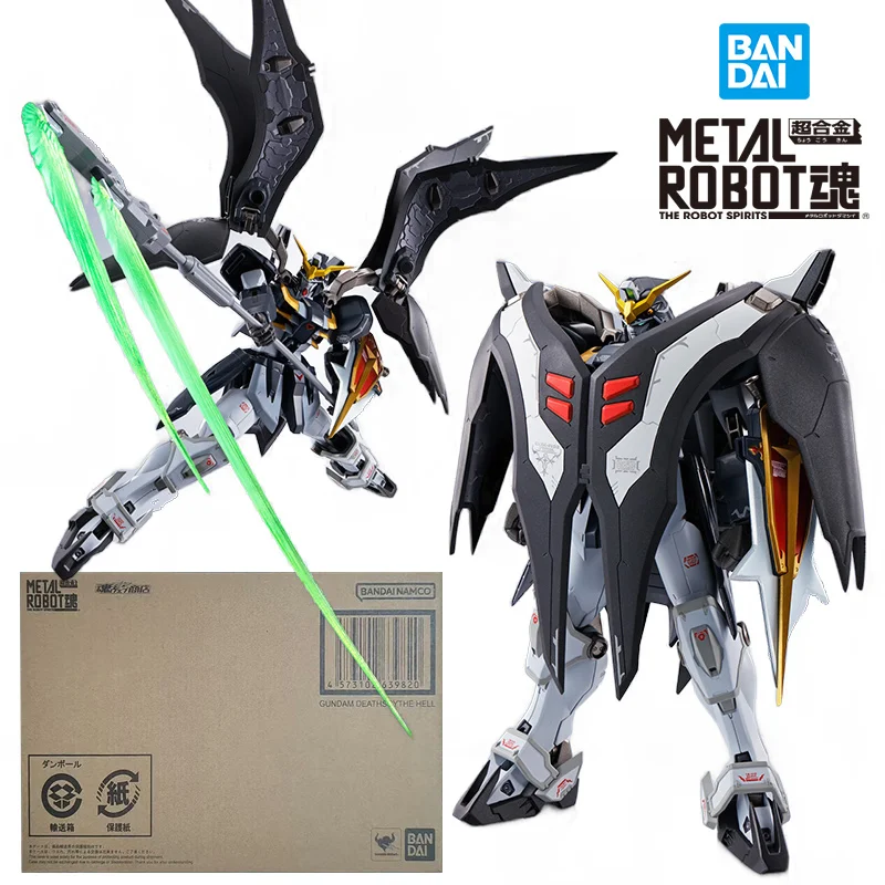 Bandai Metal Robot Spirits Gundam Deathscythe Hell 14Cm Gundam W Anime Original Action Figure Model Toy Birthday Gift Collection