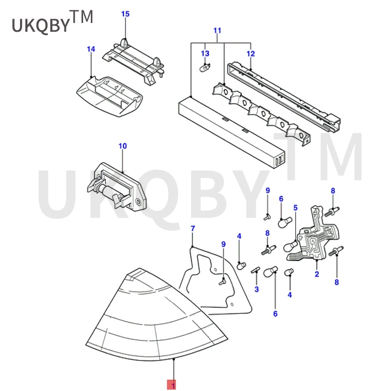 Applicable to Fo rd Mo nd eo 04 taillights outer R 4S7113404AA