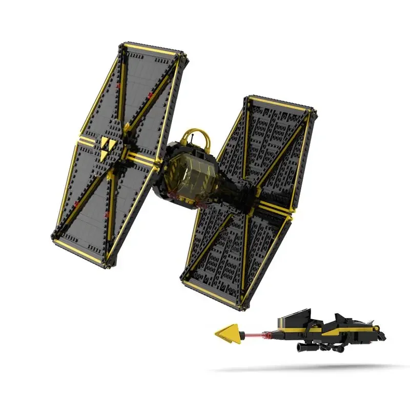 

New 1314Pcs Popular Space Technology Series Moc Tie Starfighter Model Custom Puzzle Diy Creative Ideas Kids Toys Birthday Gifts