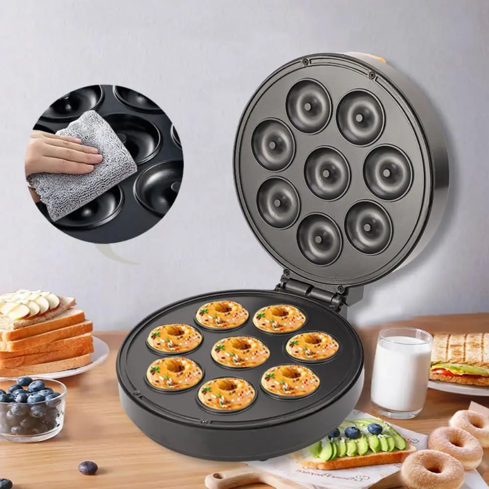 

Mini Donut Making Machine Cake Machine Breakfast Automatic Non-Stick Snack Dessert Donut Making Machine Electric