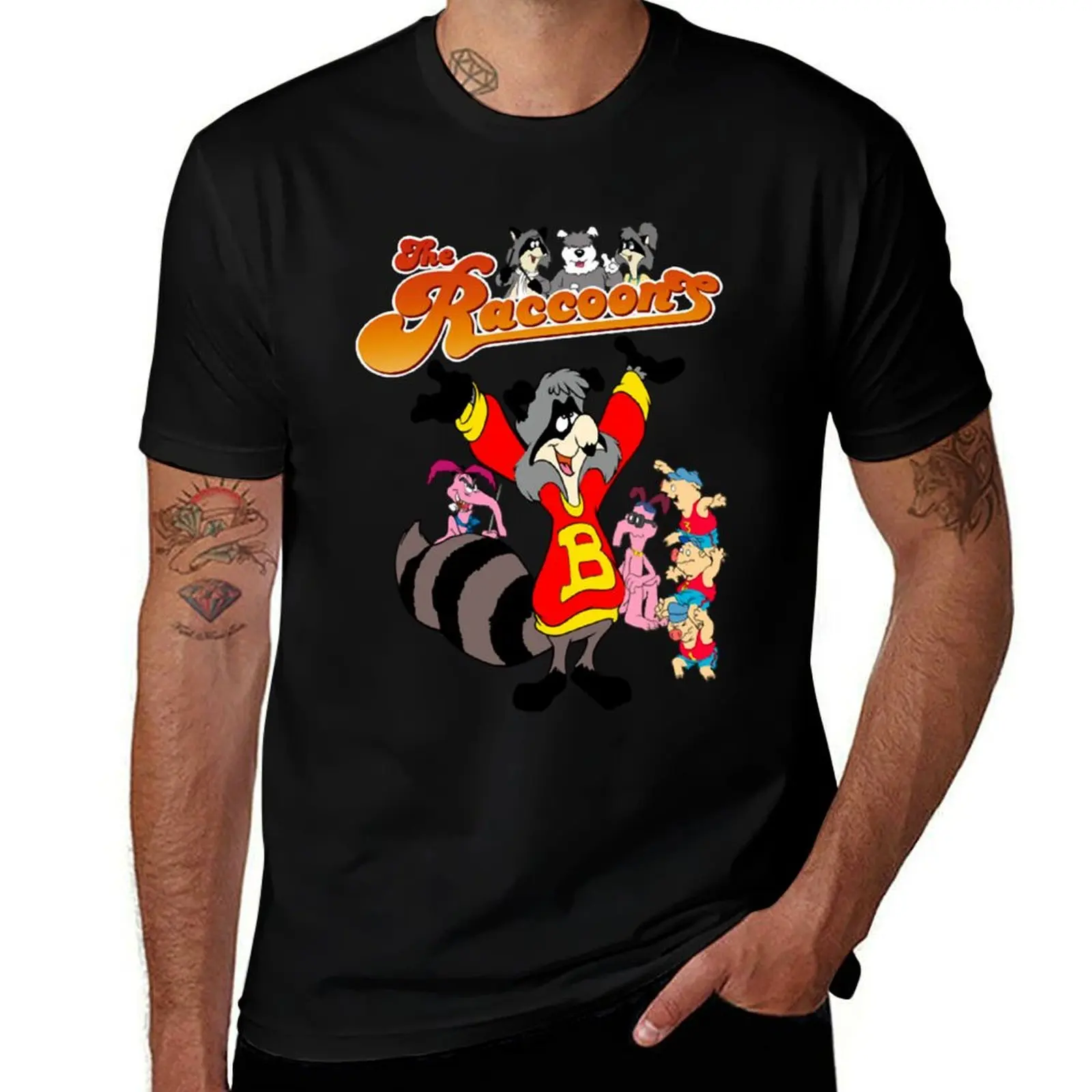 

The Raccoons Cartoon , T-Shirt man clothes custom shirt new edition quick drying mens funny t shirts