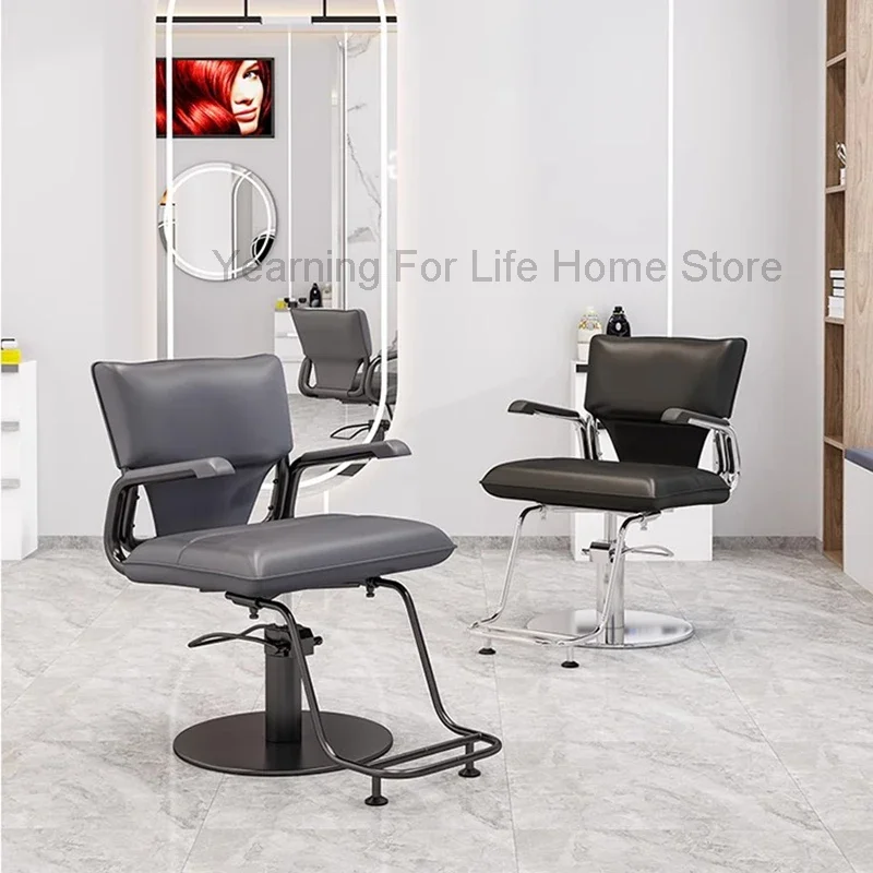 Barbershop Chair Professional Beauty Salon Hairdressing Barber Armchair Hair Shop Makeup Aesthetic Furniture Center Saloon Sofa