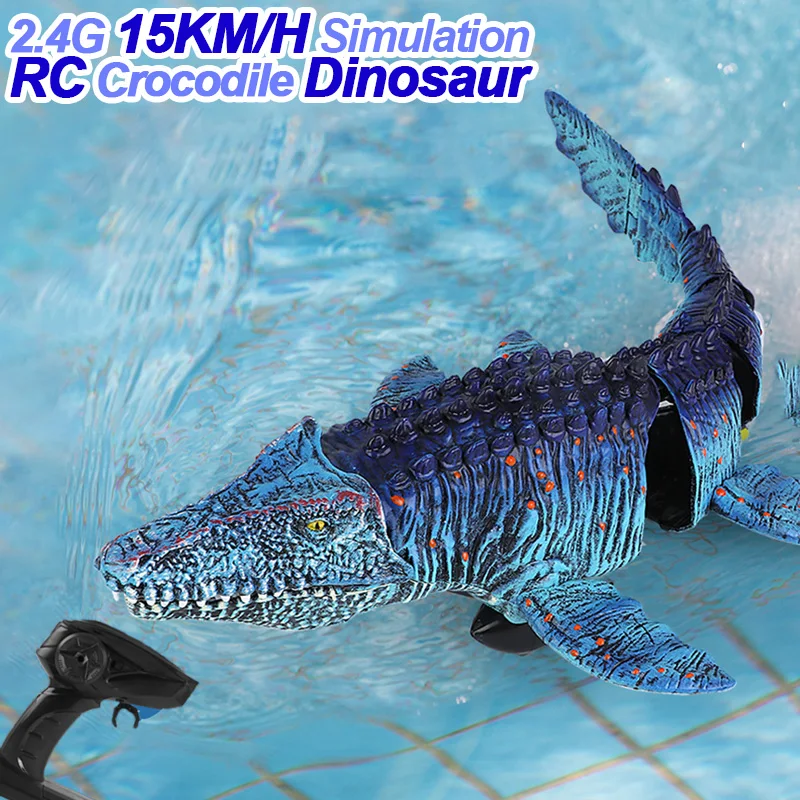 RC Krokodil Dinosaurier 2,4g Drachen U-Boot wasserdichte Fernbedienung Boot Alligator Wasserspiele Outdoor-Spielzeug Jungen Spielzeug Geschenk