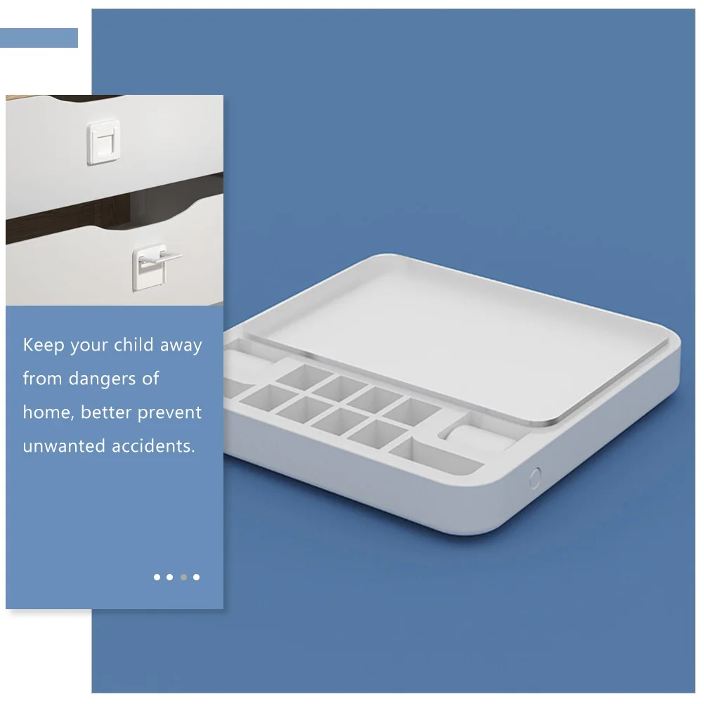 

4Pcs Child Safety Locks for Sliding Doors Windows Cupboards Drawers Easy to Operate Long Service Time Sliding Door Lock