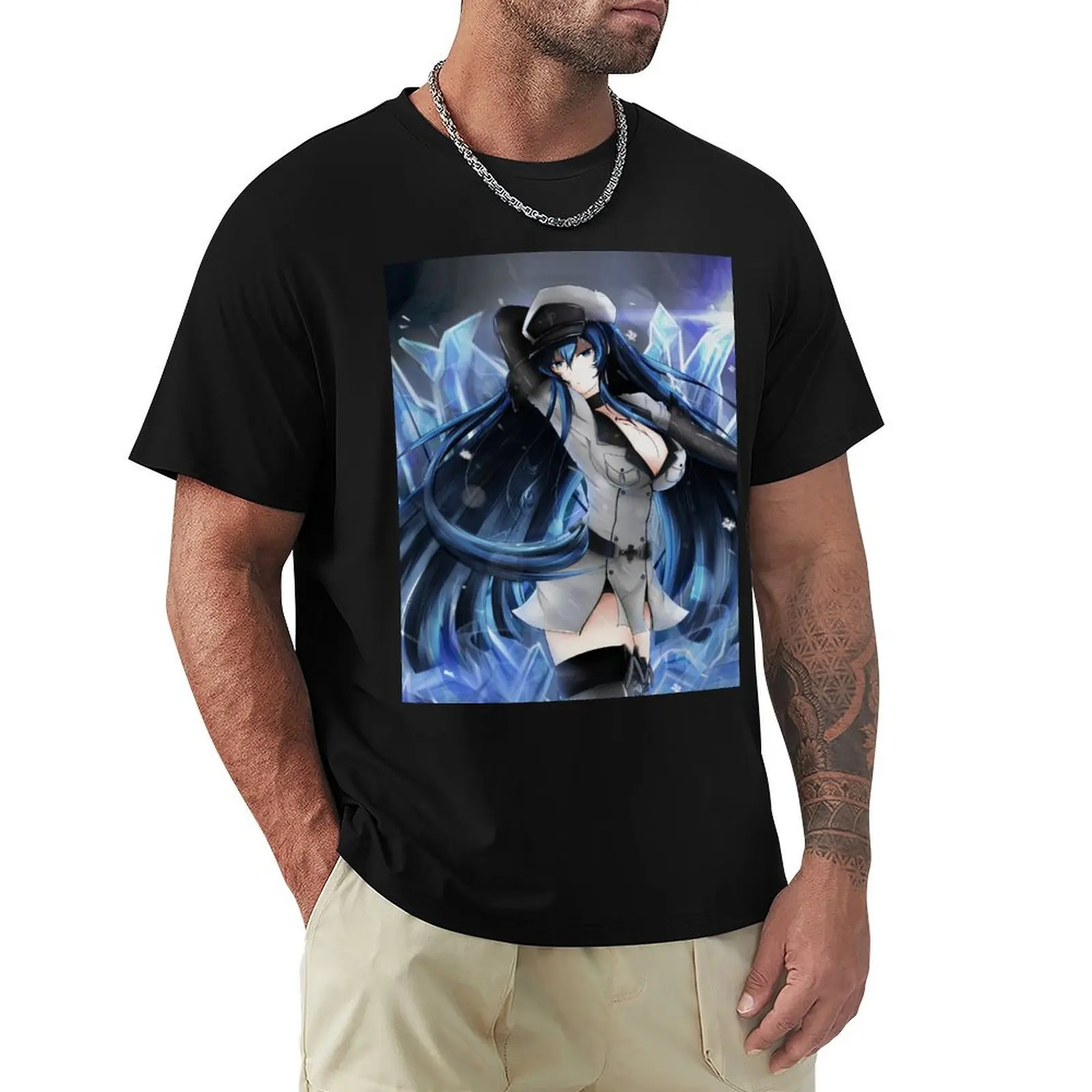 Esdeath - The Empire's General Graphic T-Shirt Work Basic Short Sleeve Top