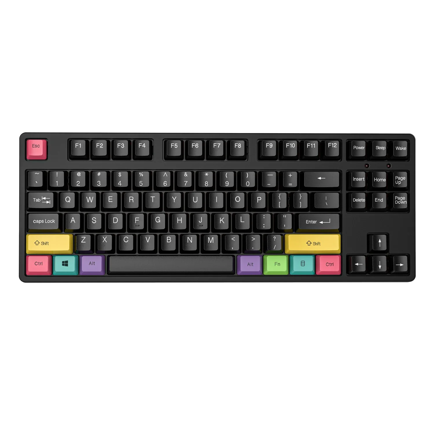 87 Toetsen Nk100 Aluminium Toetsenbord Bedrade Rgb Dye Sub Pbt Keycaps Type C Poort Aangepast Mechanisch Toetsenbord