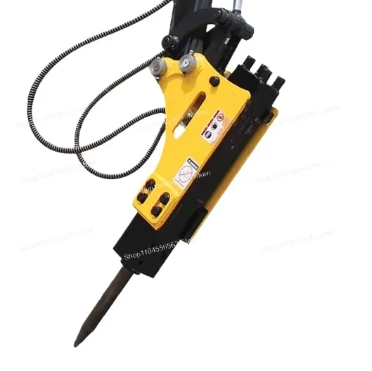 Hydraulic Breaker Hammer 35 45 with Chisel and Connecting Rod for Excavator Attachment Heavy Duty Demolition Tool