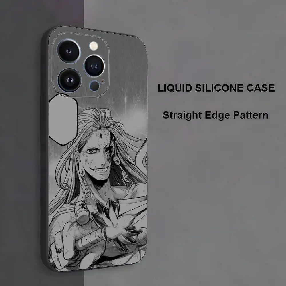 حافظة هاتف R-Record of ragnarok Buddha لهاتف iPhone 17,16,15,14,13,12,11، Pro Max، XS، X، XR، SE، Mini، 8، 7، غطاء أسود من السيليكون الناعم