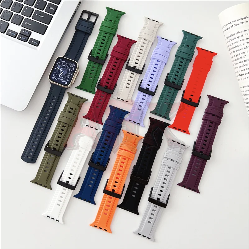 Silicone Strap for DT8 ZD8 HK8 Ultra Pro Max Band Wristband Bracelet for X8 W68 MT8 i10 H11 N8 Ultra W59 HK9 DT7 X7 i7 44mm 49mm