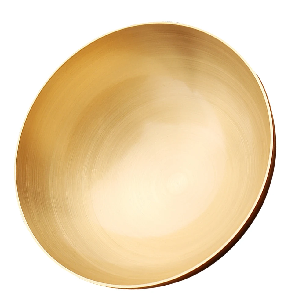 

Brass Bowl Copper Mixing Bowls Home Decor Desktop Golden Decorative Glossy Wedding Essentials Metal
