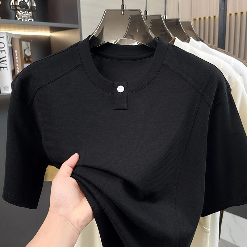 2026 Summer New Style Men's Casual Fashion Round-neck Short-Sleeve T-Shirt POLO Shirt Loose Top — купить у AliExpress WW