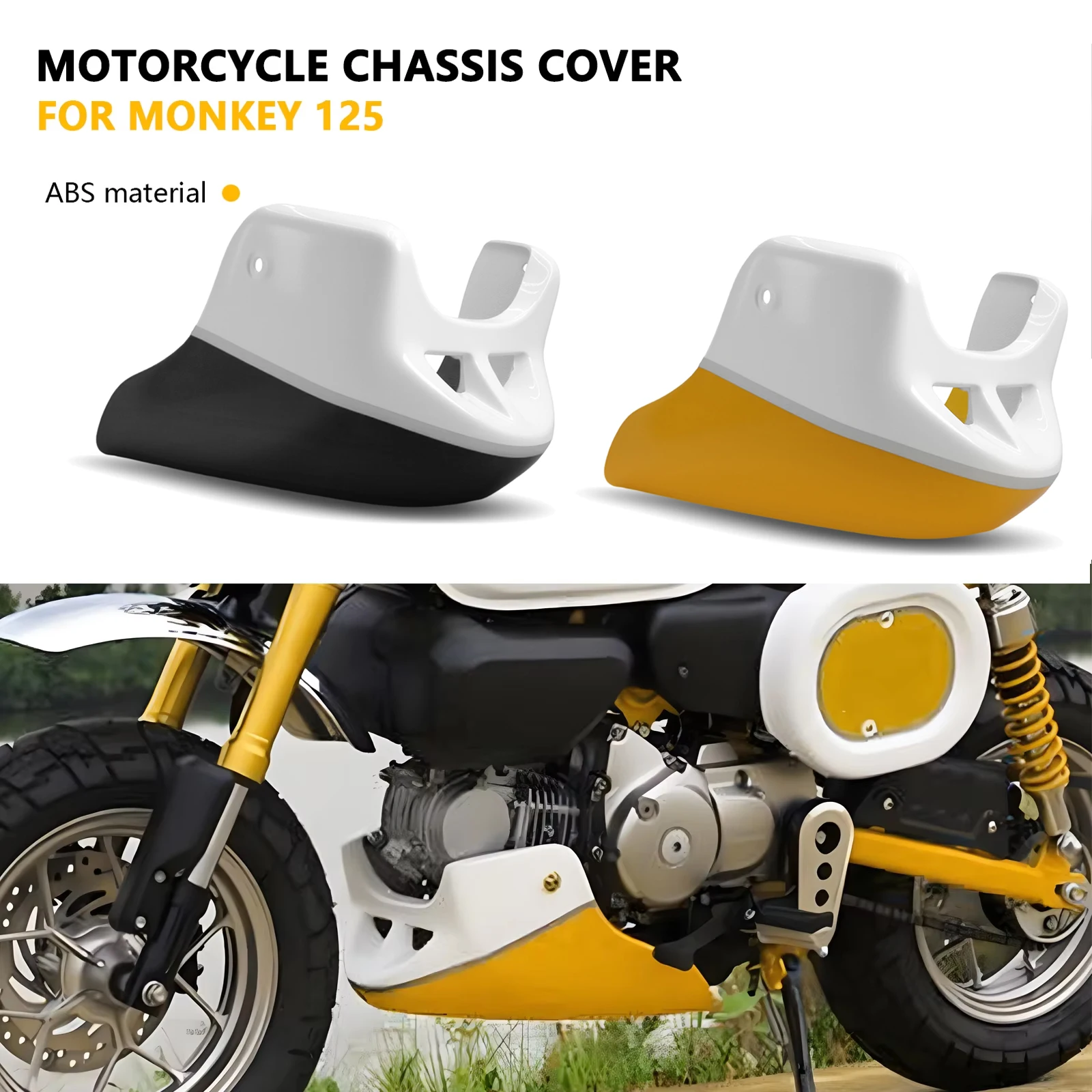 

Для Honda MONKEY 125 2024 Monkey 125 2018-2025 мотоциклетный поддон под капотом, обтекатель, спойлер двигателя, нижняя защита