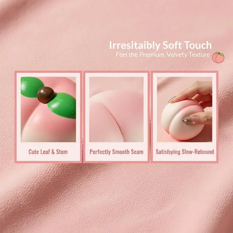 Squeezable Slow-Rising Peach Fruit Toy description 5