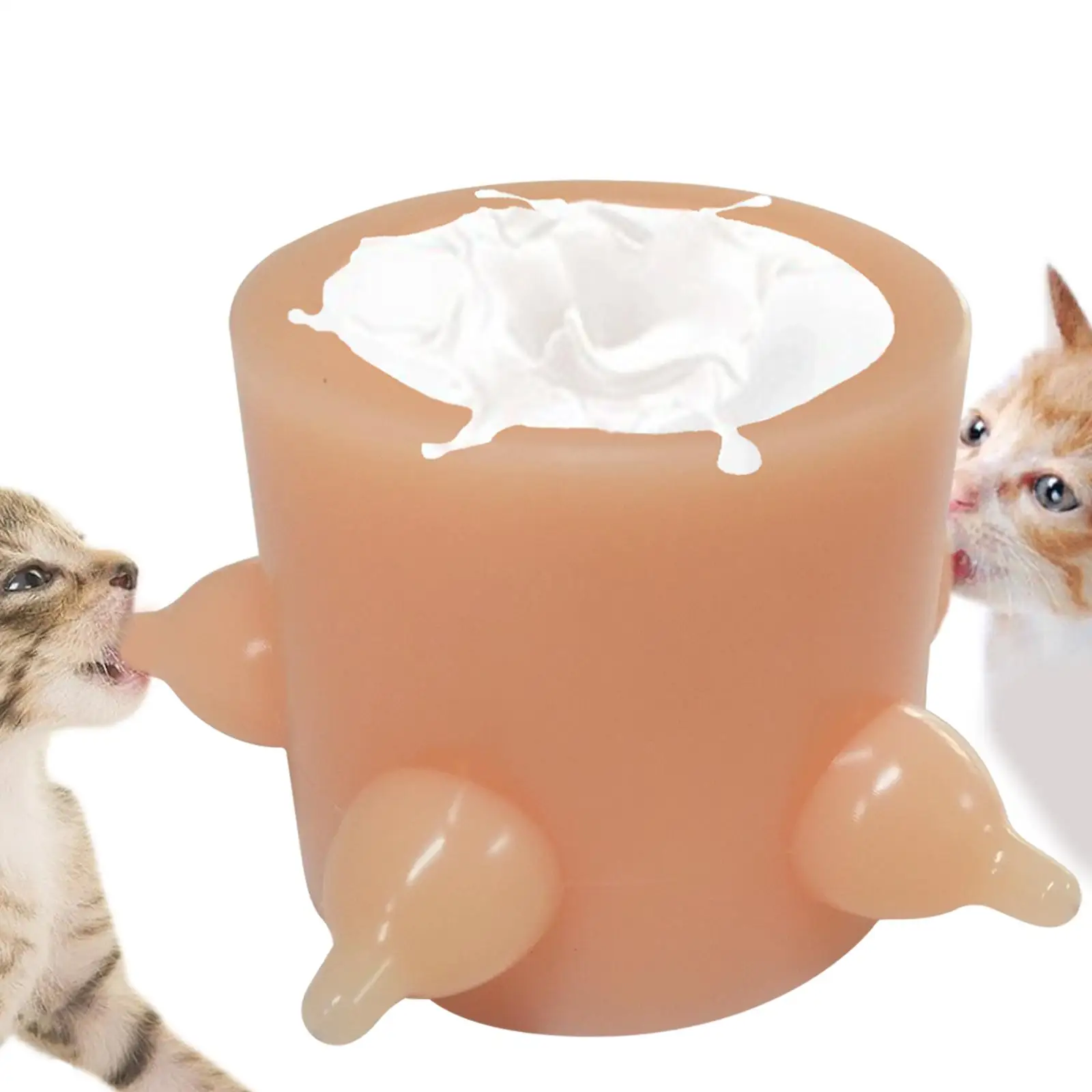 

Bubble Milk Bowl Silicone 5 Nipples Kitten Rabbit Puppy Nursing Station Milk Feeder Pet Nursing Bottle