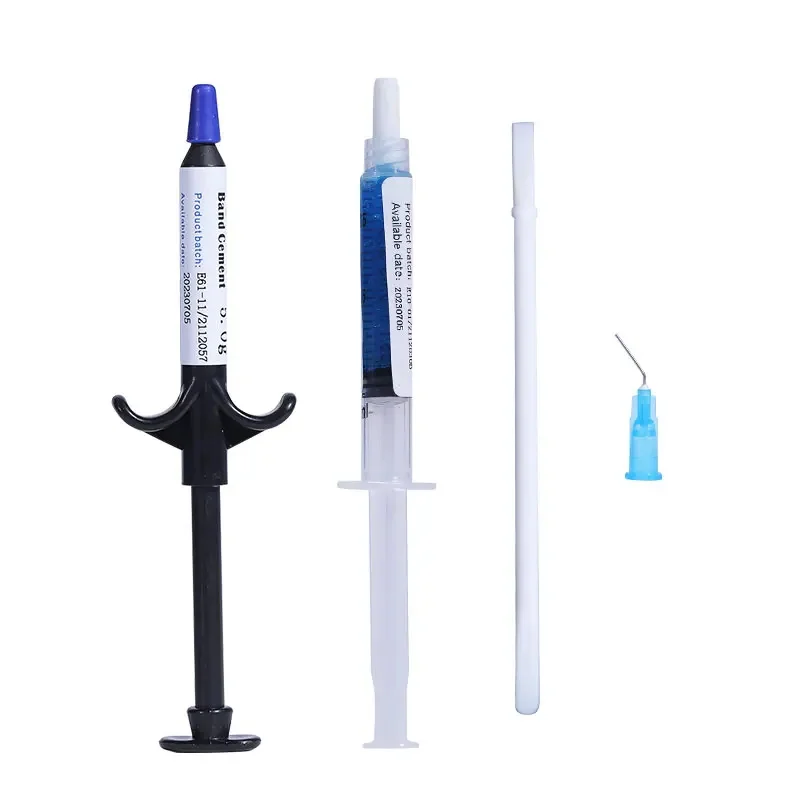 Dental Orthodontic Adhesive  Blue Glue Light Cure Blue Glue Kit Bonding System Light Curing Adhesive Paste Dentistry 1/5/10boxes