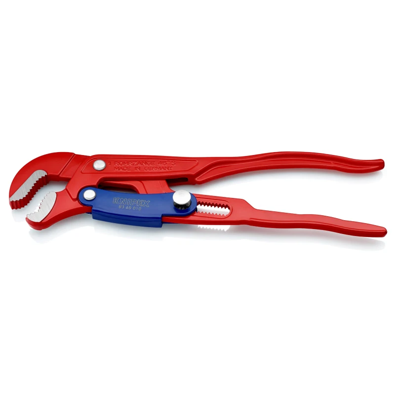 KNIPEX 83 60 010 S-type Quick Adjustment Pipe Wrench The Jaws Are Hardened With Chrome Vanadium Steel Convenient Fast Efficient