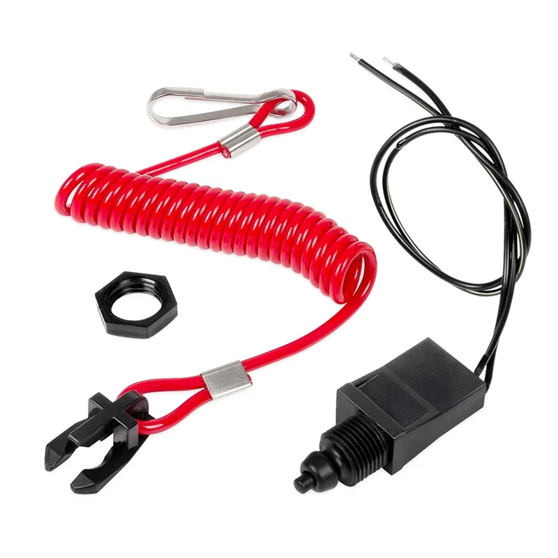 

1 PCS Safety Kill Switch & Lanyard Replacement Parts Accessories For OMC Johnson Evinrude Sierra Replace 585134 432230 MP28870