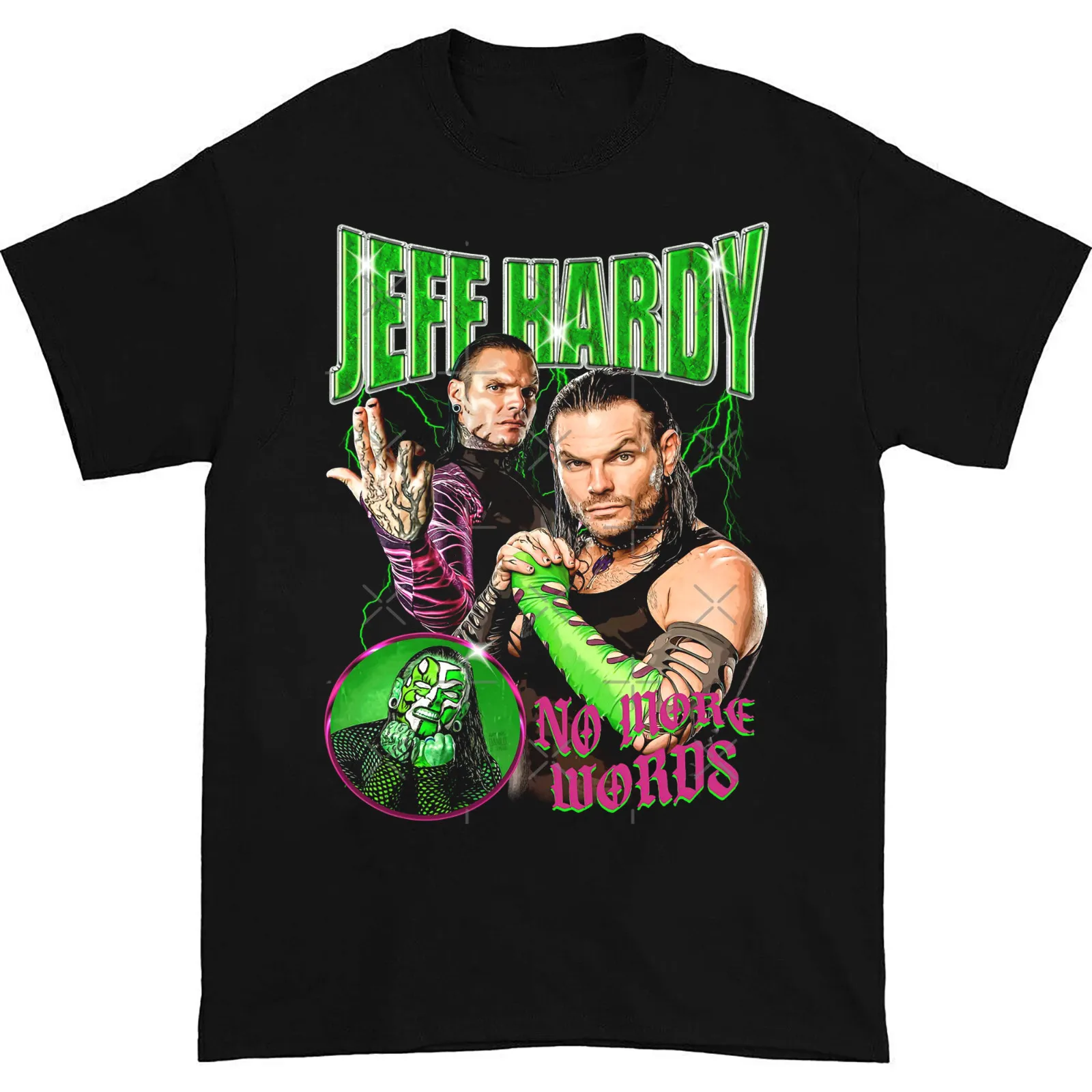 Nueva camiseta de Jeff Hardy The Hardy Boyz, regalo para fan de todas las tallas S a 5XL QA728