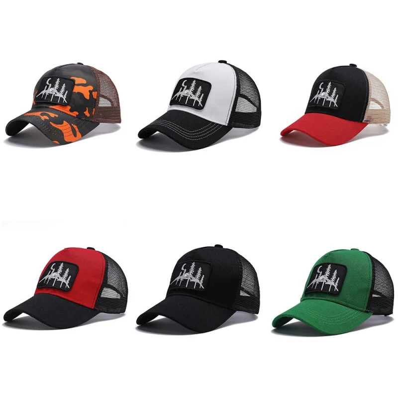 Cross-Border Amazon Direct Sales Baseball Cap Embroidery Label Unisex Versatile Outdoor Sports Duckbill Cap Baseball Cap