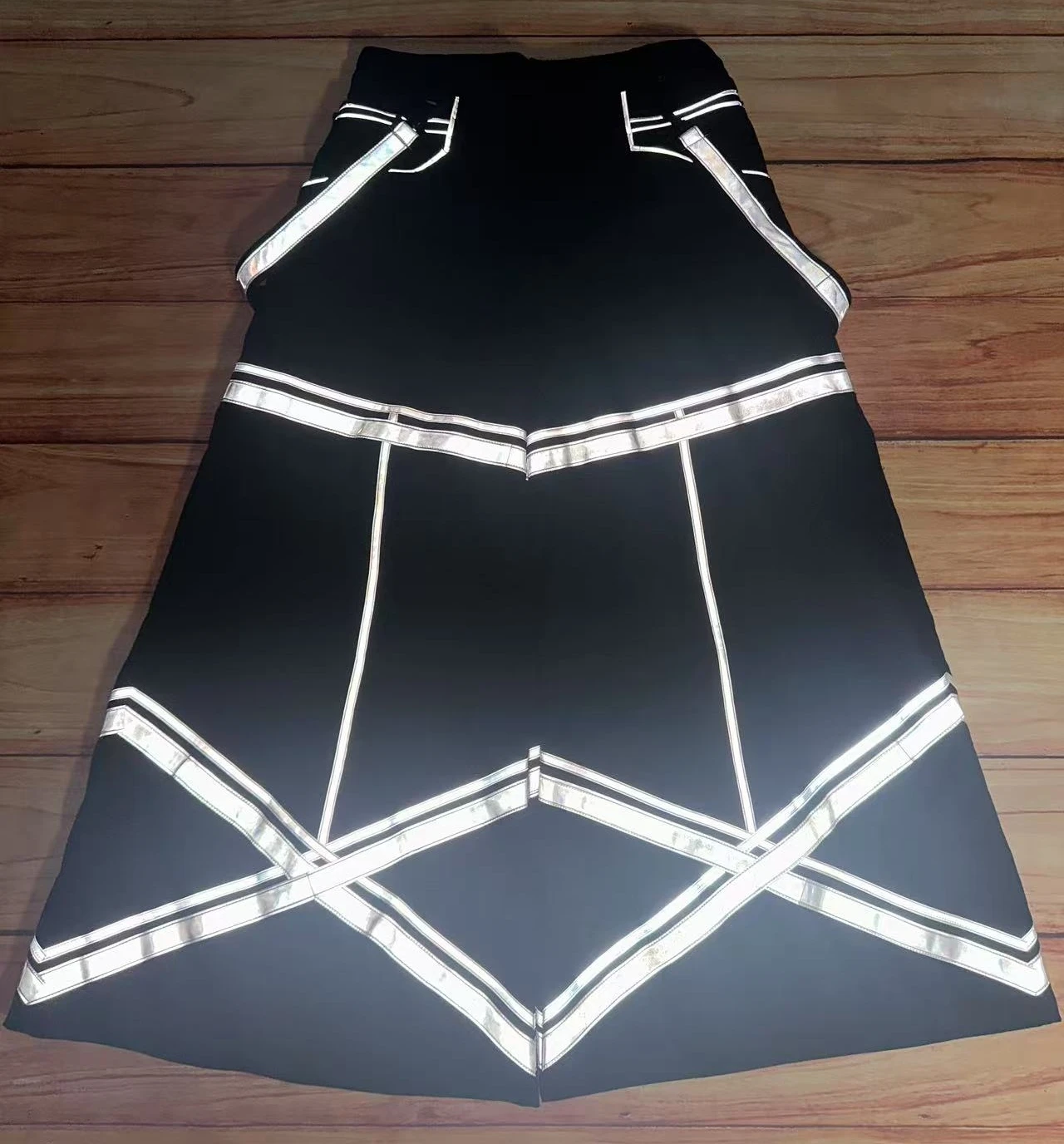

PHATTPANT phat pants rave gear reflective dance wear hardstyle reflector trousers Raver Melbourne Shuffle stripes C036