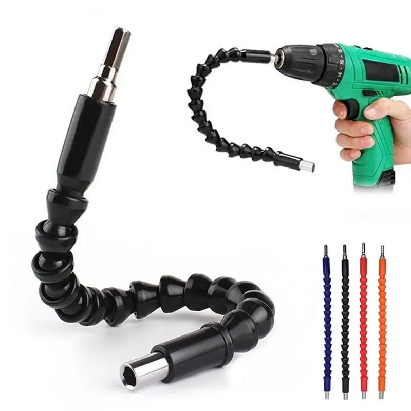 195/250/295mm Electronics Drill Flexible Shaft Extension Screwdriver Bit Holder Connect Link For Hex Shank Extension Snake Bit