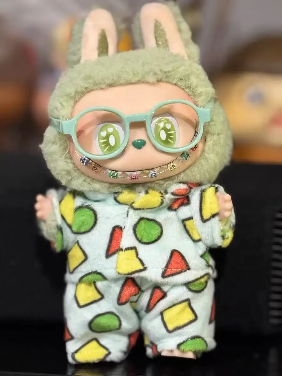 Ubranka dla lalek Labubu 17 cm, strój potworów, akcesoria, odzież, piżama z kreskówki na lato i zimę V1 V2 V3, możliwość użycia