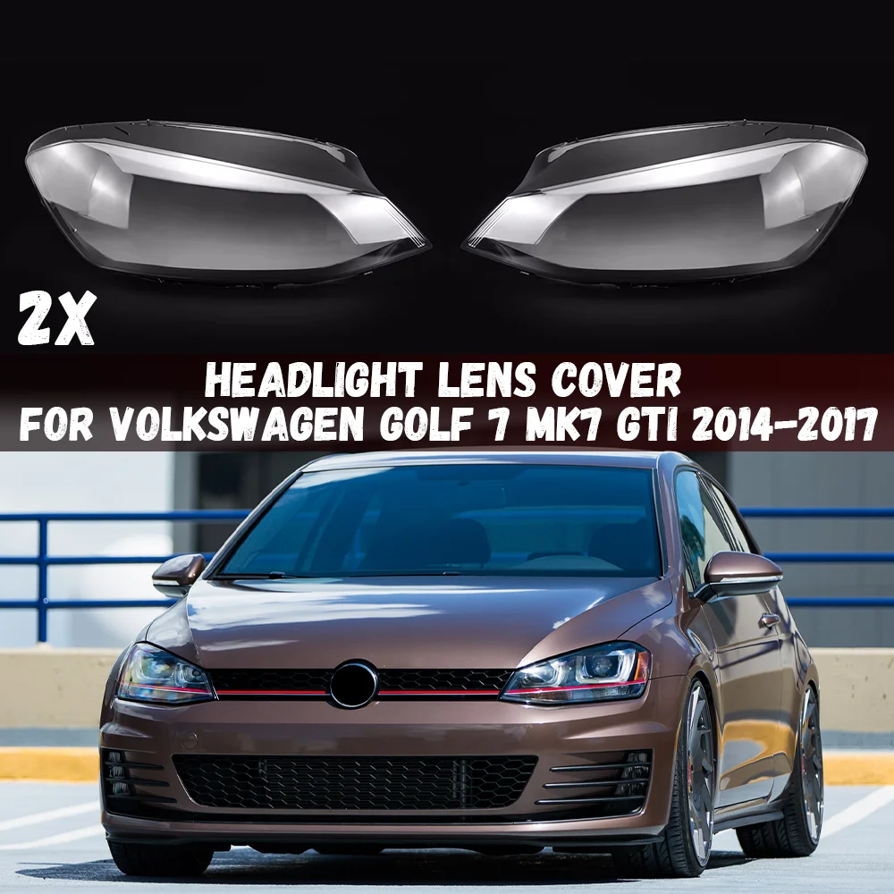 

Пара автомобильных фар, линза, абажур, чехол для Volkswagen VW Golf 7 MK7 GTI 2014 2015 2016 2017