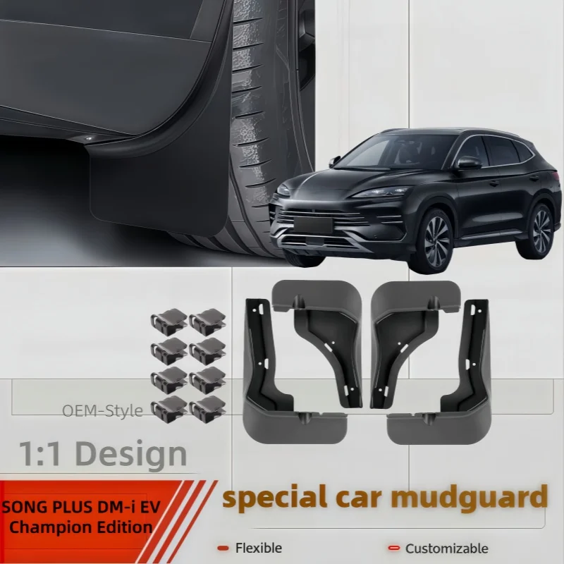 Mudguards For BYD SEAL U Sealion 6 SONG PLUS DM-i EV Champion Edition Splash Guards Fender Mudflaps Mud Flaps Guards 2023-2025