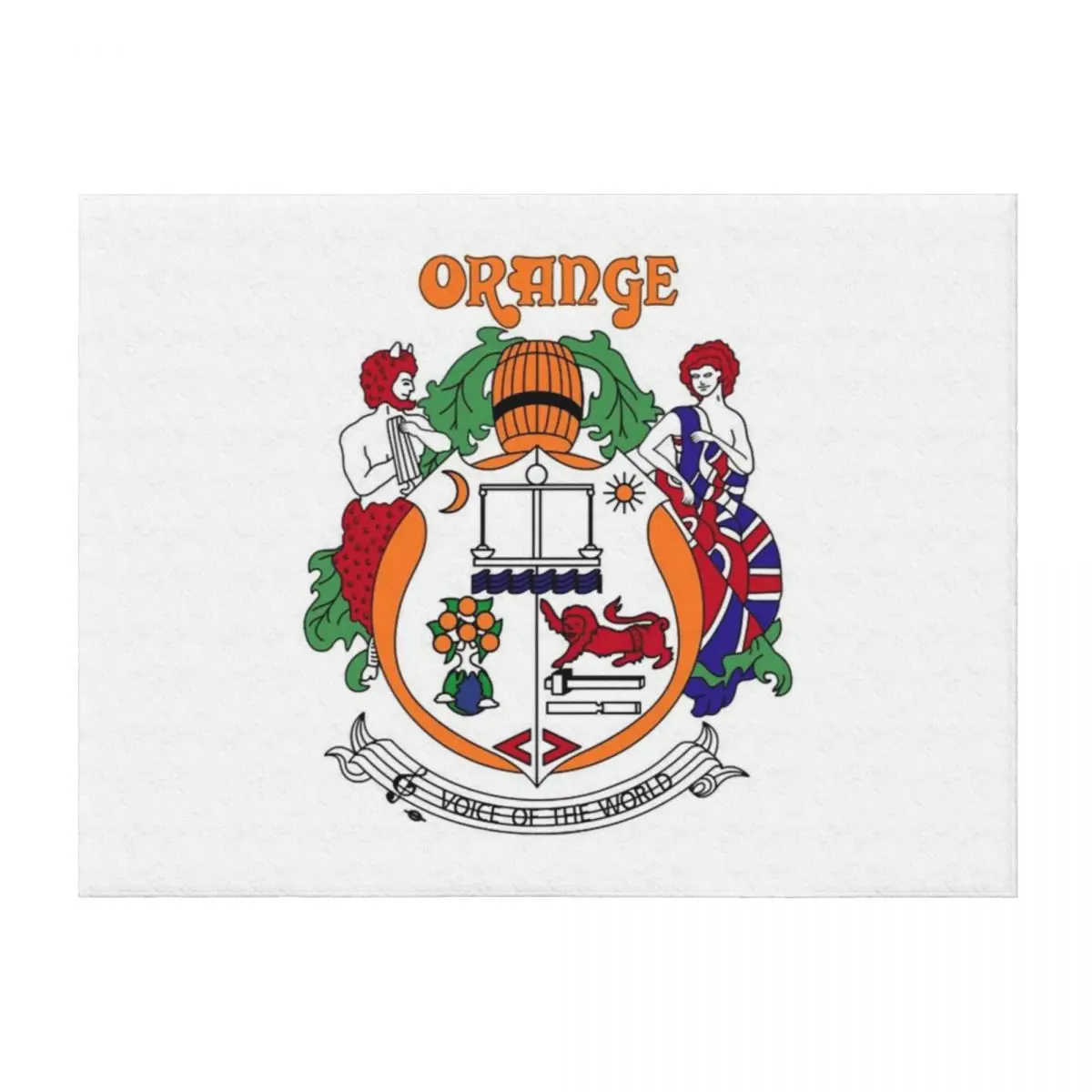 

Orange Amps Vintage Crest Throw Blanket Softest Hair Extra Large Throw warm for winter Blankets