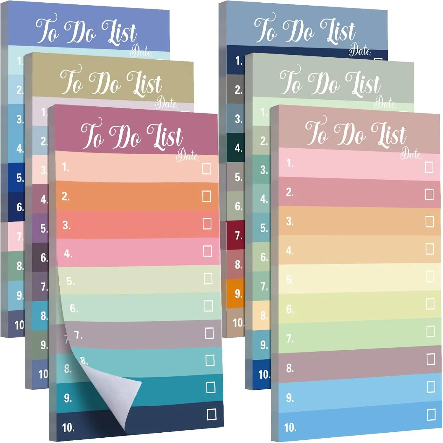 

30 Sheet Colorful Sticky Notes Portable Schedules Daily Planner To Do List Notepad Self-Adhesive memo pad check List Notepad