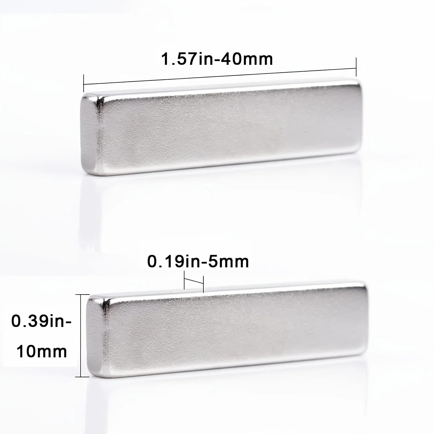 Various Sizes Long Bar Magnets, Super Magnets Heavy Duty with Double-Sided Adhesive, Perfect for Kitchens, Handicrafts