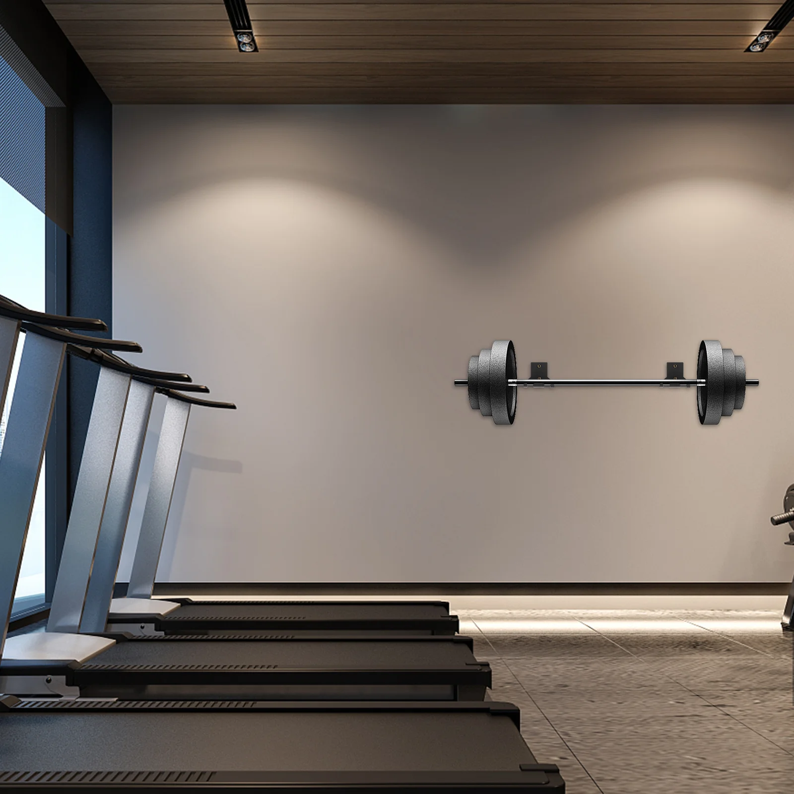 Barbell Storage Rack Gym Equipment Dumbbell Stand Bracket Home Fitness Rod Hanger Steel Household Superior Material