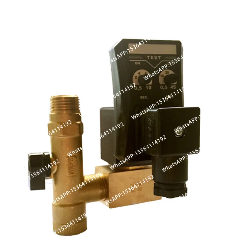 

Электрический таймерный клапан 1/2" DN15, электронный соленоидный дренажный клапан 40 бар для конденсата воздушного компрессора