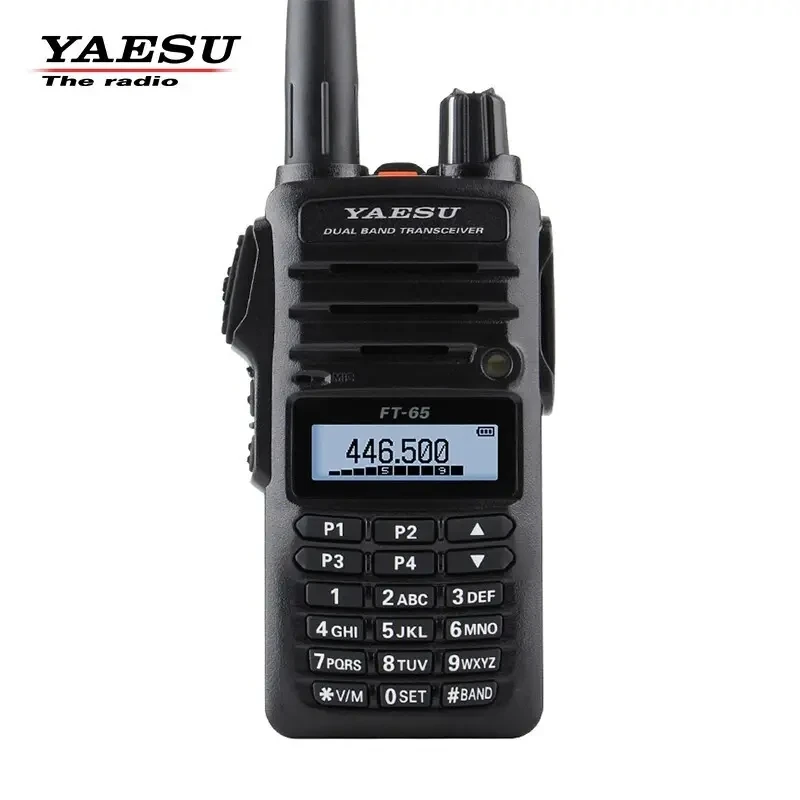 YAESU FT-65R FT-65 اسلكية تخاطب VHF UHF ثنائي النطاق FT65 FT65R اتجاهين جهاز الإرسال والاستقبال اللاسلكي يده راديو لحم الخنزير
