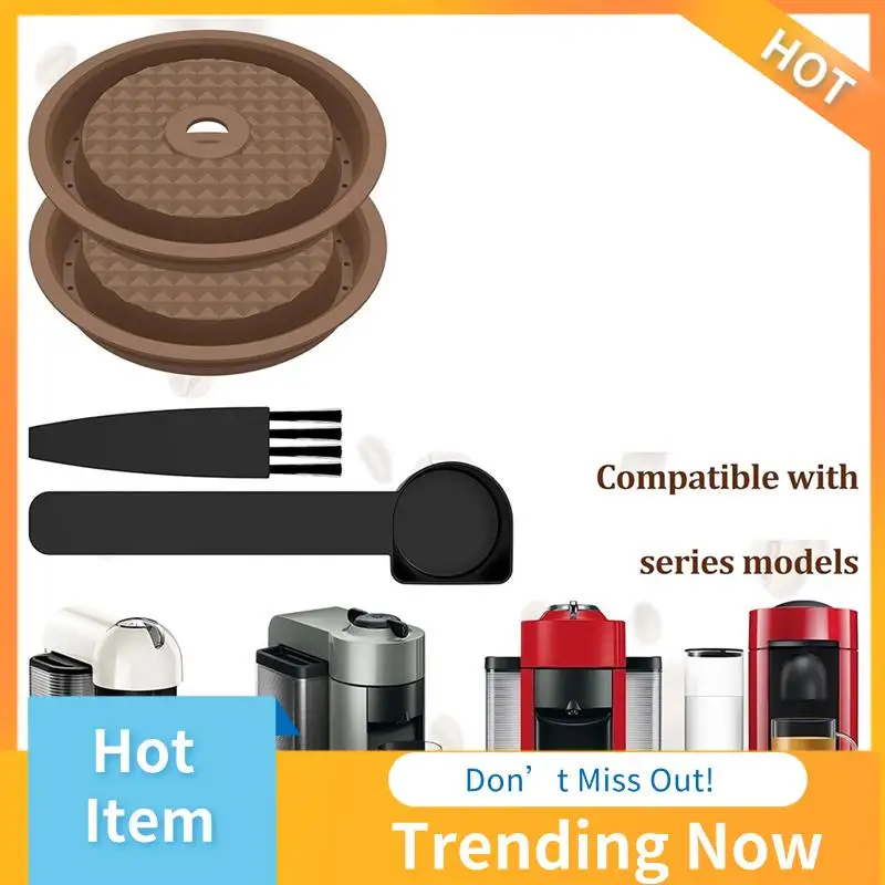Tapas de cápsulas de café reutilizables de BBNV-2Pcs para Nespresso, discos de cápsulas de café Vertuo recargables con papel de aluminio de fácil instalación