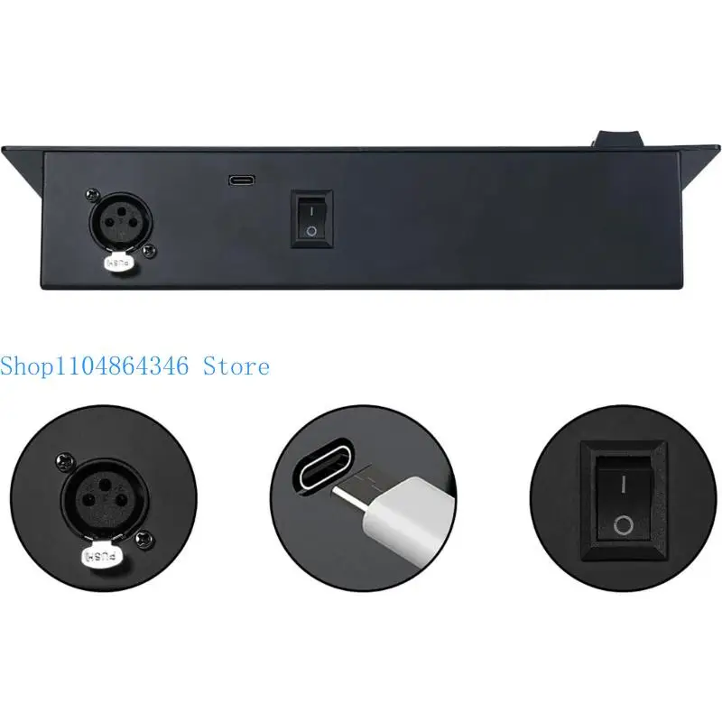 

5asd Small DMX512 Пульт управления сценой, 8 фейдеров, 40 каналов с зарядкой типа C