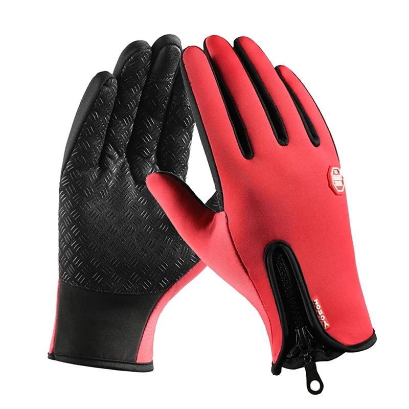 Outdoor Winter Gloves Waterproof Moto Thermal Fleece Lined Resistant Touch Screen Non-slip Motorbike Riding