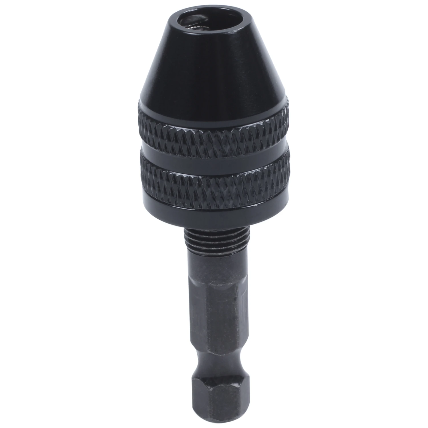 تشاك حفر بدون مفتاح ، مفك بدون مفتاح ، محول سائق تأثير ، أسود ، 1/4 "عرقوب ، 0.3-3.6 مللي متر