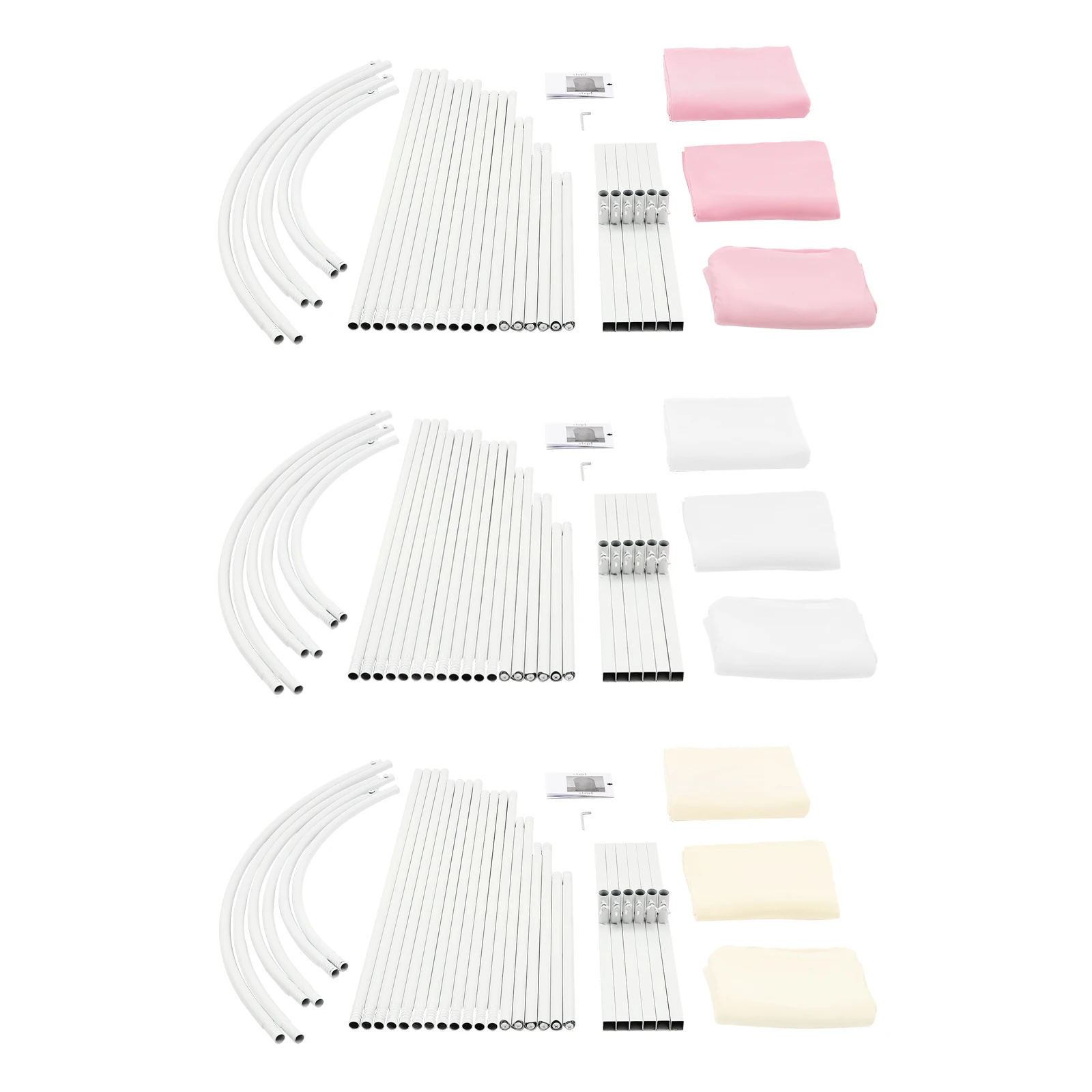 Casamento Arch Capa e Backdrop Stand Set, 3pcs