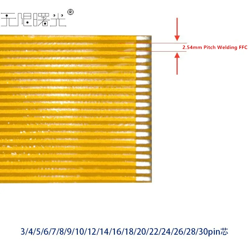 

2Pcs FPC FFC Welding Cable PCB Wire Connector 2.54mm Pitch 3P/4/5/6/7/8/9/10/12/14/16/18/20/22/24/26/28/30Pin