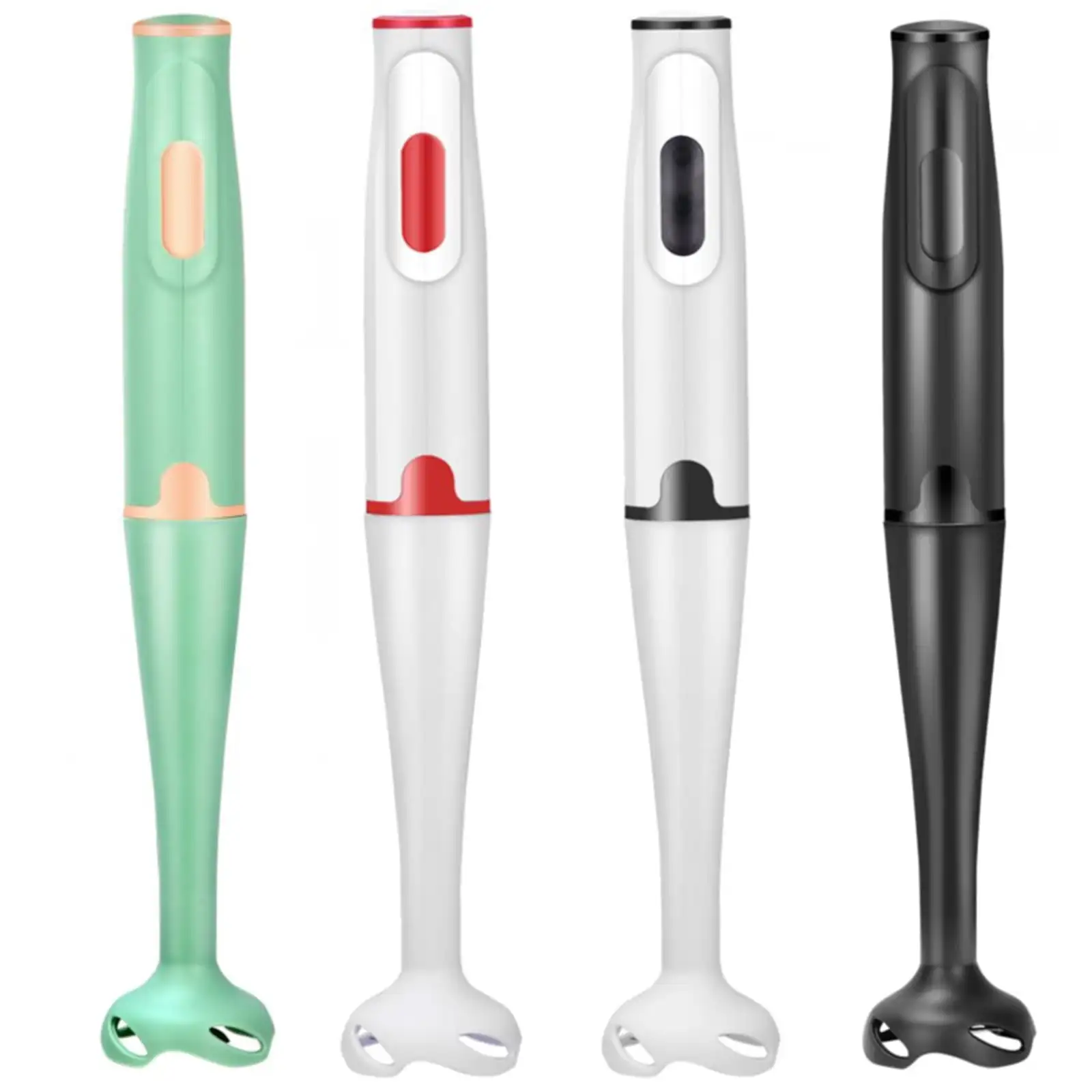 خلاط يدوي للغمر، خلاط كهربائي محمول بقدرة 400 وات مع شفرات من الفولاذ المقاوم للصدأ لمزج عصير بدون جهد