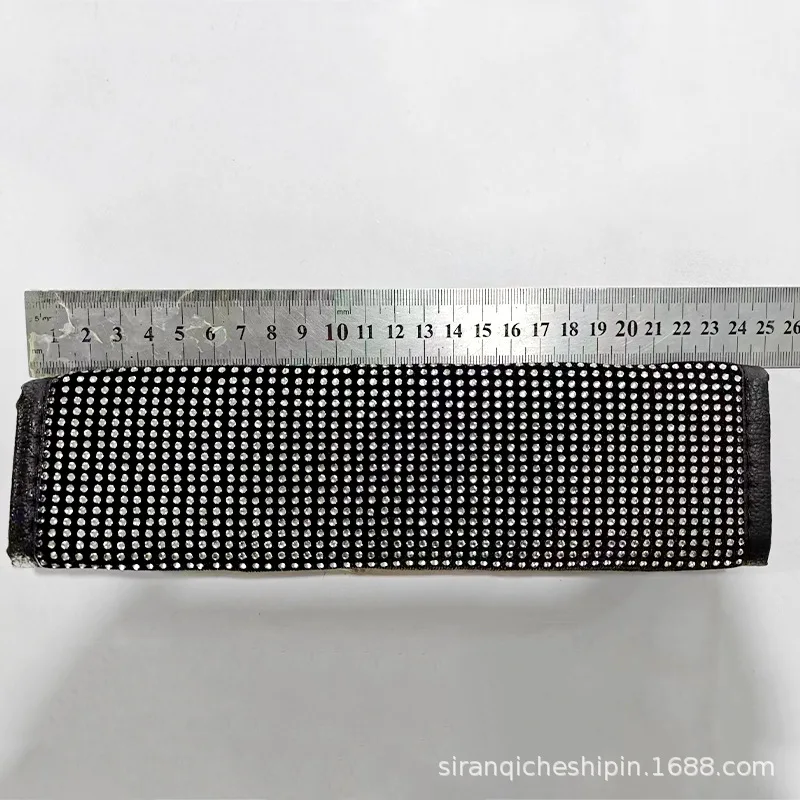 38 cm Bling Auto Zubehör Set Für Frauen Strass Lenkrad Abdeckung Sicherheitsgurt Abdeckungen Getriebe Shift Abdeckung Diamant Tasse Pads – Detail 32