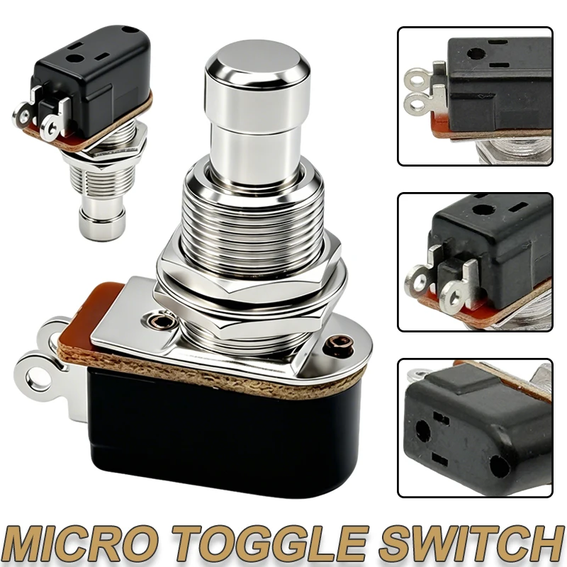 

SPST Momentary Soft Touch Foot Switch Normally Open 2PIN Stomp Box Push Button Footswitch for Guitar Effect Peda
